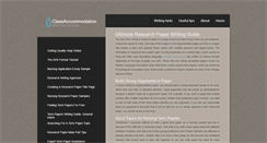 Desktop Screenshot of classaccommodation.org